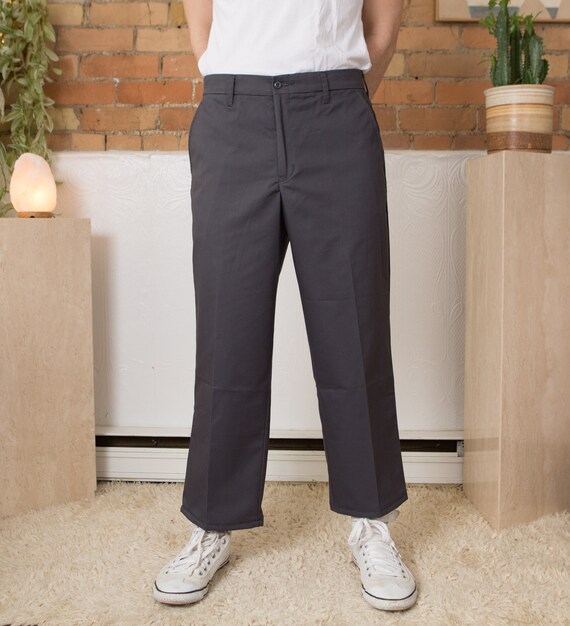 Vintage Mens Grey Utility Pants - W32 Uniform Pant