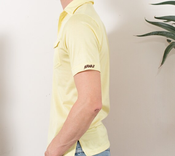 Vintage Men's Polo Shirt - Small Size Pale Pastel… - image 3