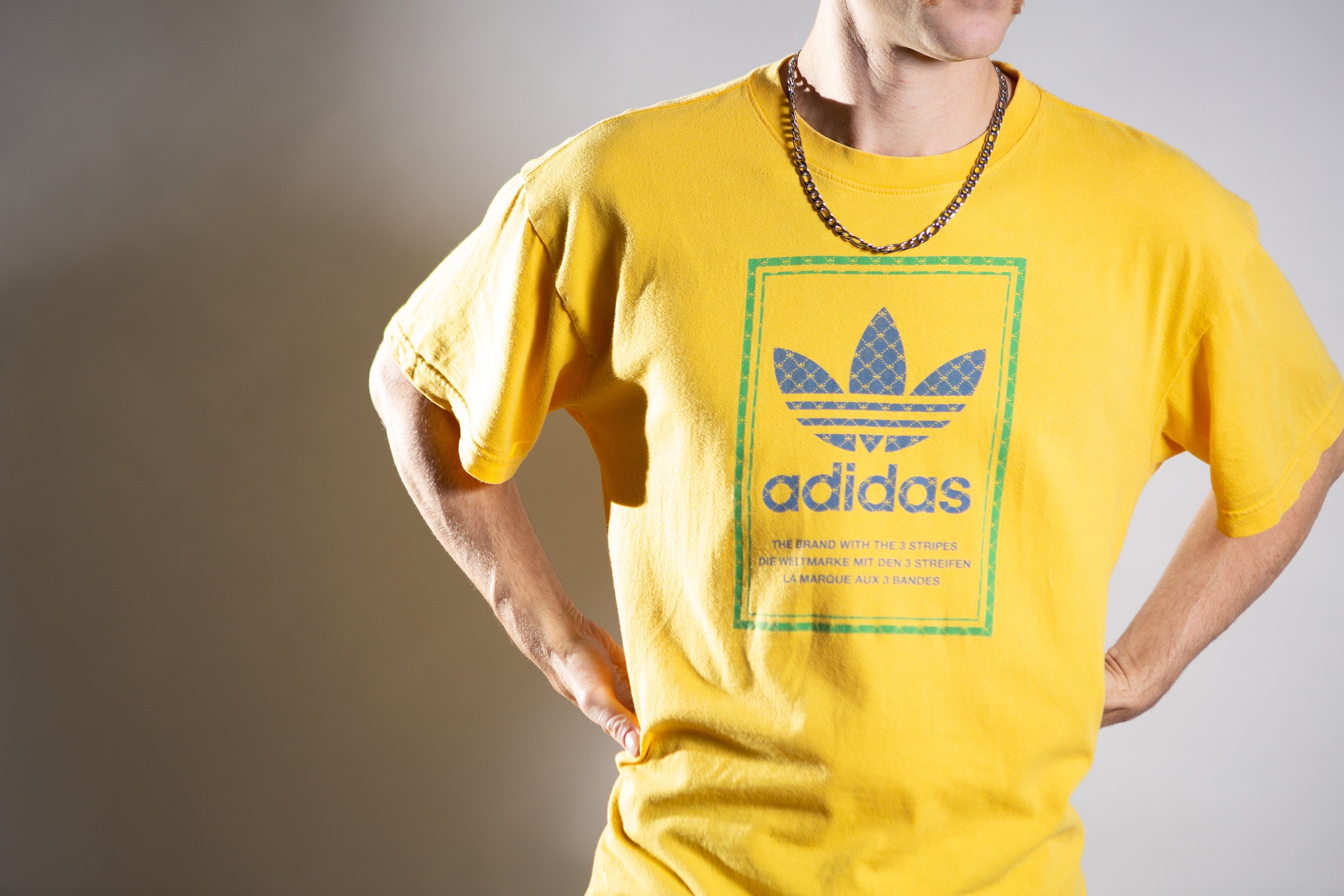 Yellow Adidas Tee - Etsy