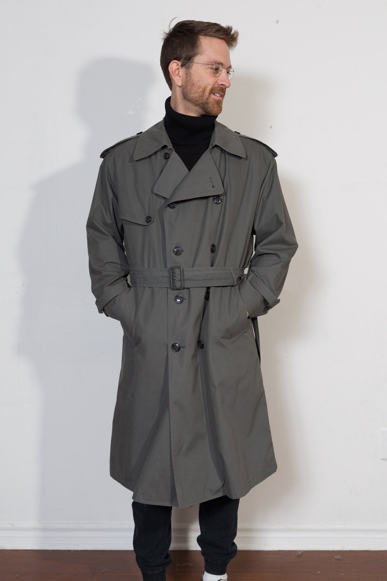 Vintage Grey Overcoat Men's Mod Lightweight London Fog | Etsy