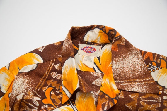 1970's Vintage Mens Medium Pomare Hawaiian Shirt … - image 5