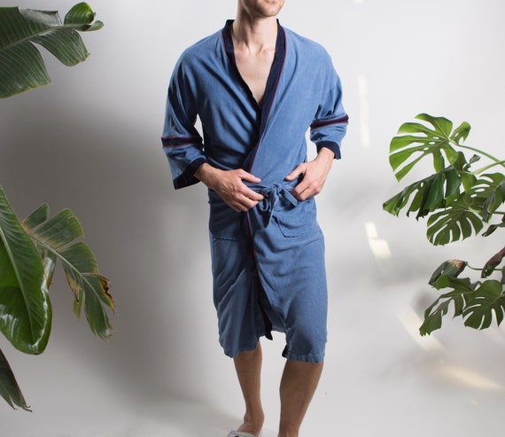 Men's Vintage Robe - M/L Size Velour Pornstar Pyja