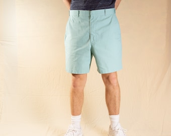 Vintage Teal Shorts - 1980's Size 36" Blue/green Walking Dad Shorts
