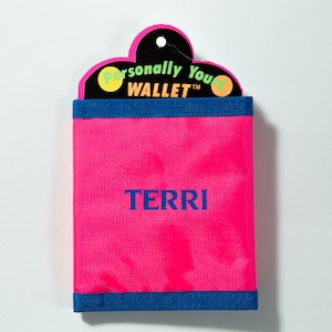 80's / 90's Neon Colorblock Wallet with Velcro Closure - Deadstock Vintage - Fresh Prince / Saved by the Bell Fashion - Gift for Terri