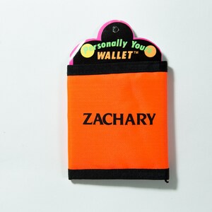 80's / 90's Neon Colorblock Wallet with Velcro Closure - Deadstock Vintage - Fresh Prince / Saved by the Bell Fashion - Gift for Zach