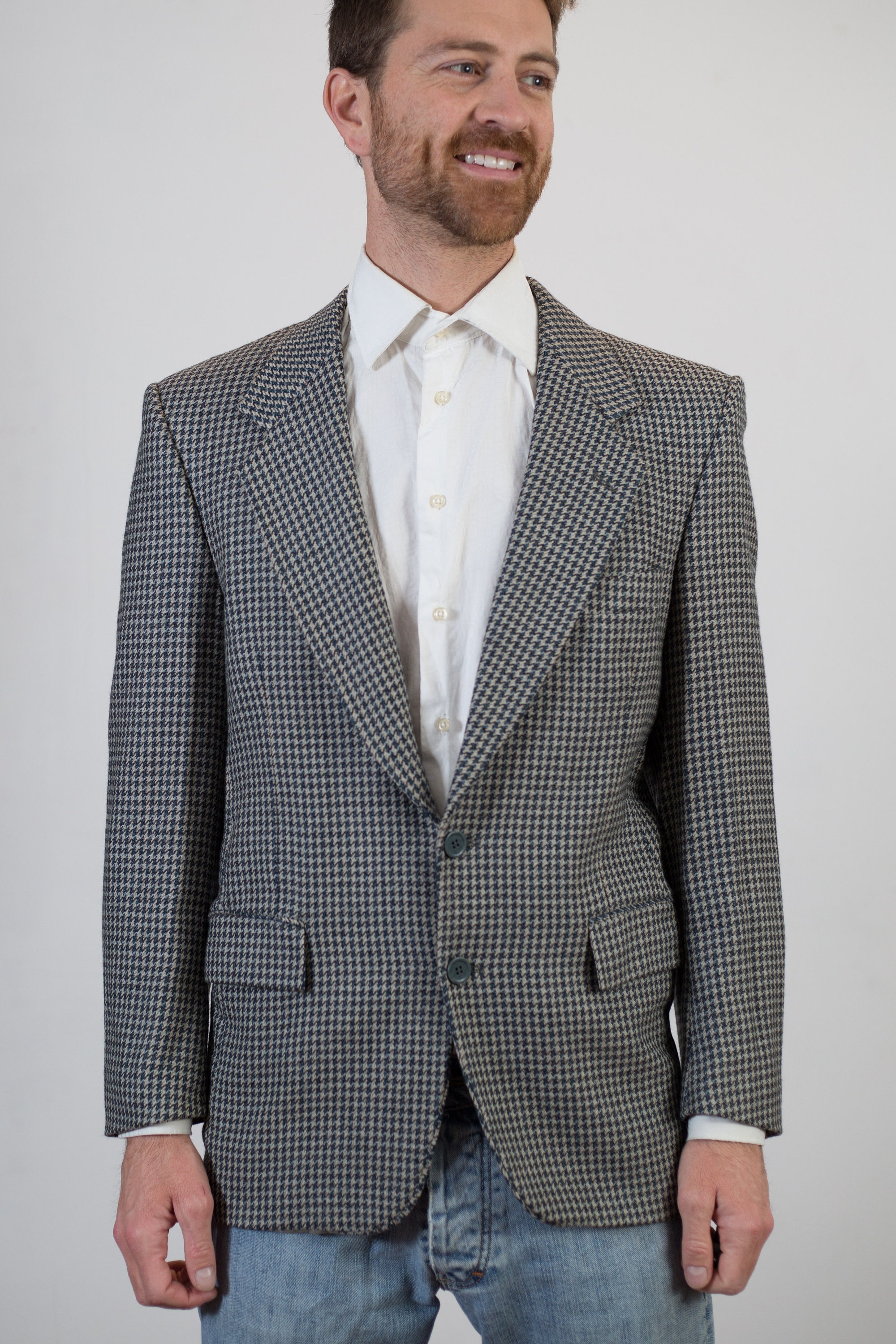 black houndstooth blazer