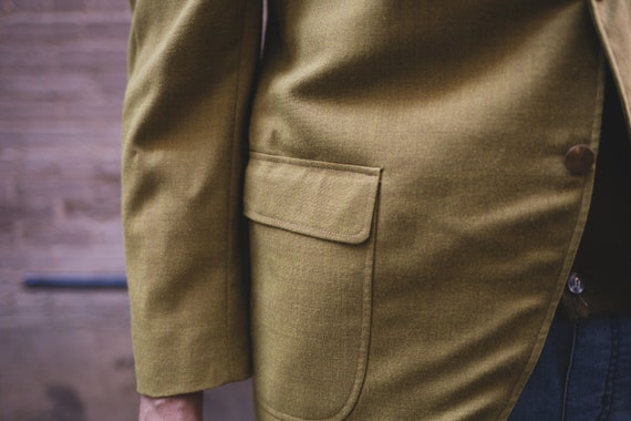 Vintage Men S Blazer Medium Green Sports Coat Bench Etsy