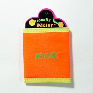 80's / 90's Neon Colorblock Wallet with Velcro Closure - Deadstock Vintage - Fresh Prince / Saved by the Bell Fashion - Gift for Jessie
