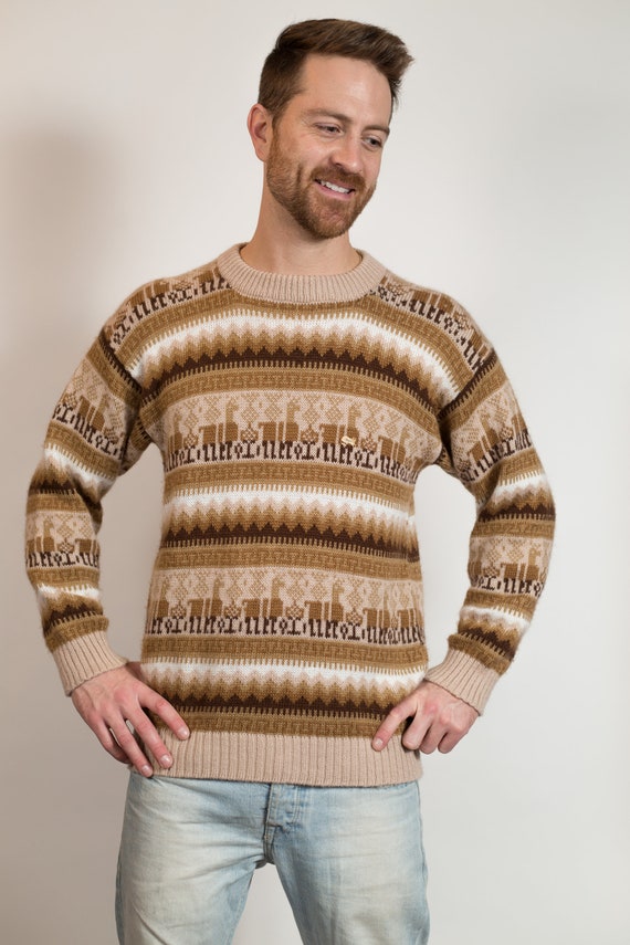 mens tan jumper