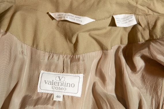 Vintage Valentino Peacoat - 80's Beige Overcoat -… - image 2