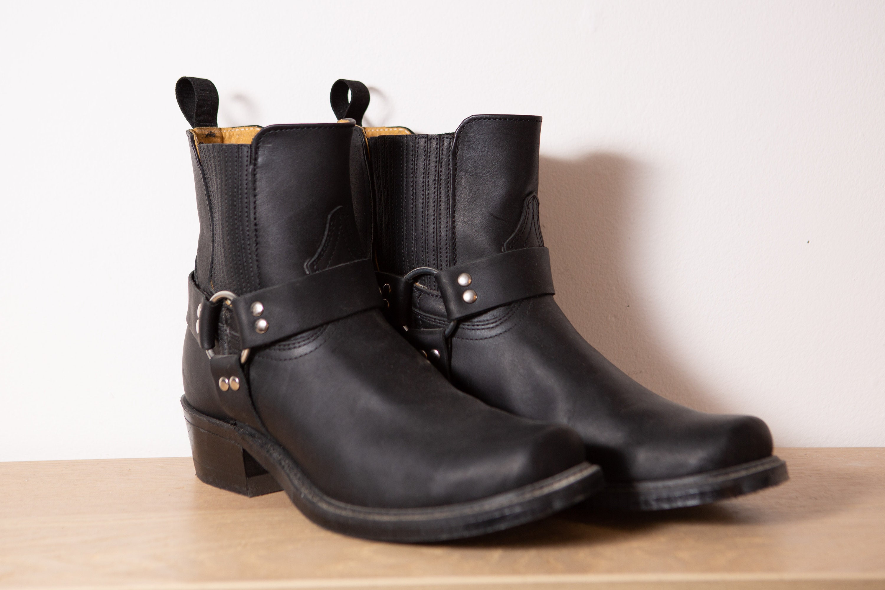 Vintage Boulet Boots Men's Size 9 Black 