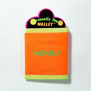 80's / 90's Neon Colorblock Wallet with Velcro Closure - Deadstock Vintage - Fresh Prince / Saved by the Bell Fashion - Gift for Monica