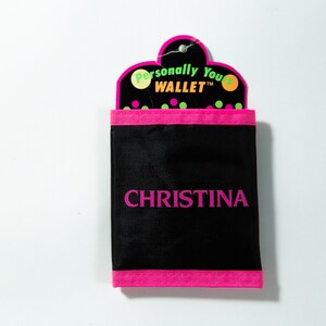 80's / 90's Neon Colorblock Wallet with Velcro Closure - Deadstock Vintage - Fresh Prince / Saved by the Bell Fashion - Gift for Christina