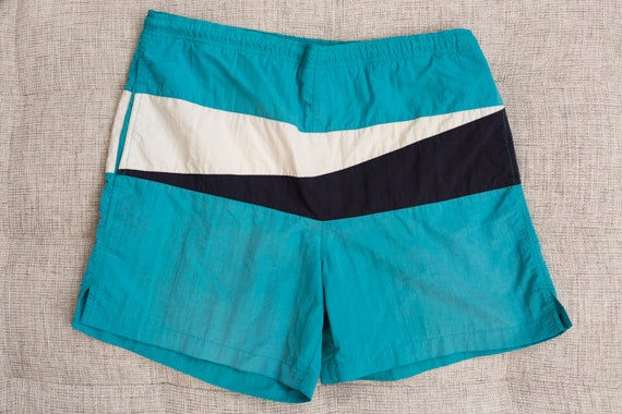 Vintage Swim Shorts - 90's Large Size Retro Men's