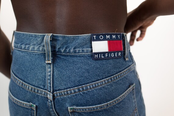 tommy hilfiger jean shorts vintage