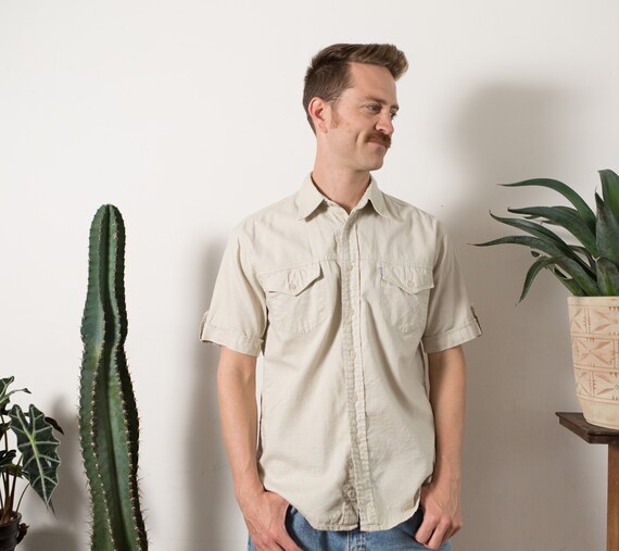 Vintage Levis Shirt Men's Silver Tab 