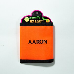 80's / 90's Neon Colorblock Wallet with Velcro Closure - Deadstock Vintage - Fresh Prince / Saved by the Bell Fashion - Gift for Aaron