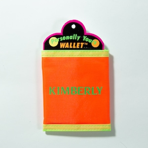 80's / 90's Neon Colorblock Wallet with Velcro Closure - Deadstock Vintage - Fresh Prince / Saved by the Bell Fashion - Gift for Kimberly