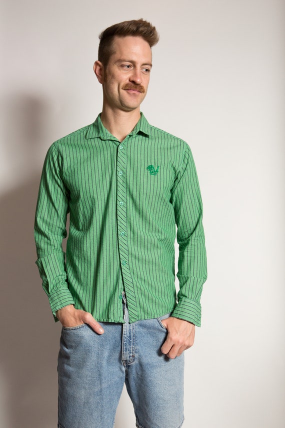 Vintage Gianni Versace Shirt / 70s/80's Mens Desi