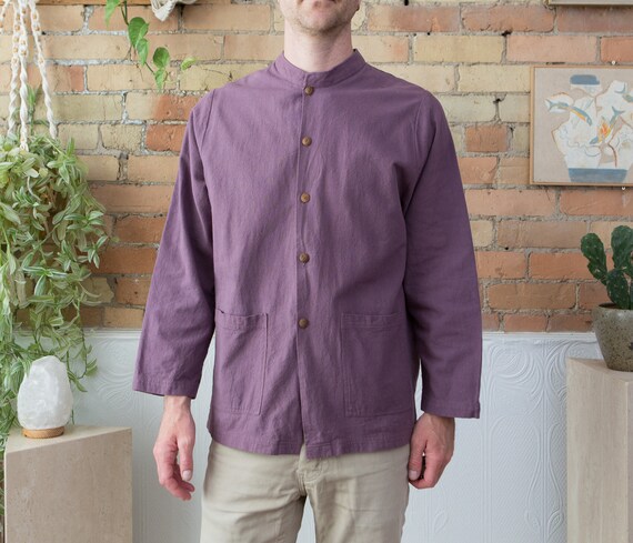 Mens Vintage Purple Shirt Bwana Johns 