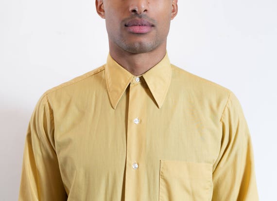 yellow dress button up