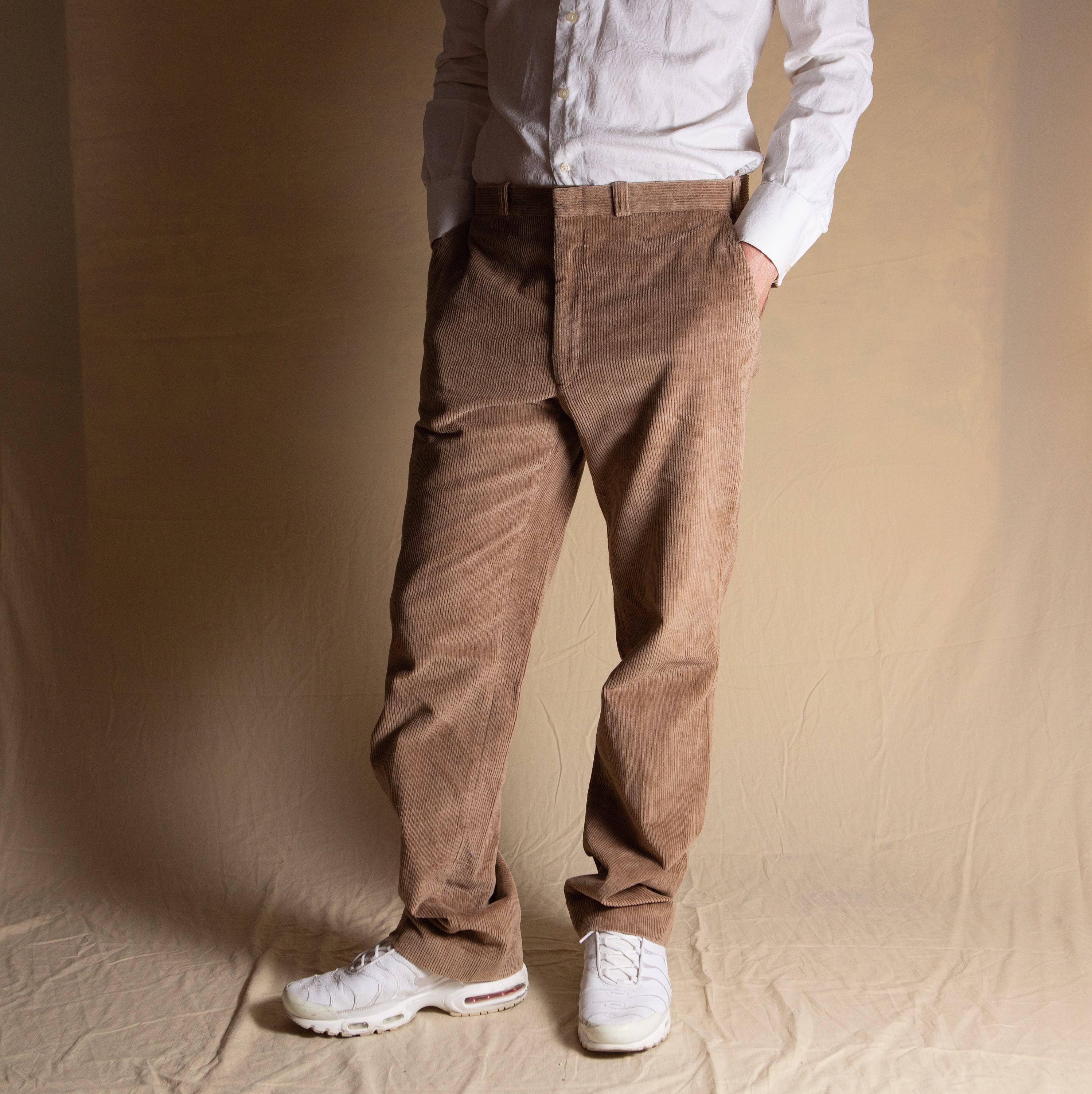 Vintage Mens Brown Corduroy Pants - W35 Vintage Mens Brown Corduroy Pants - W35