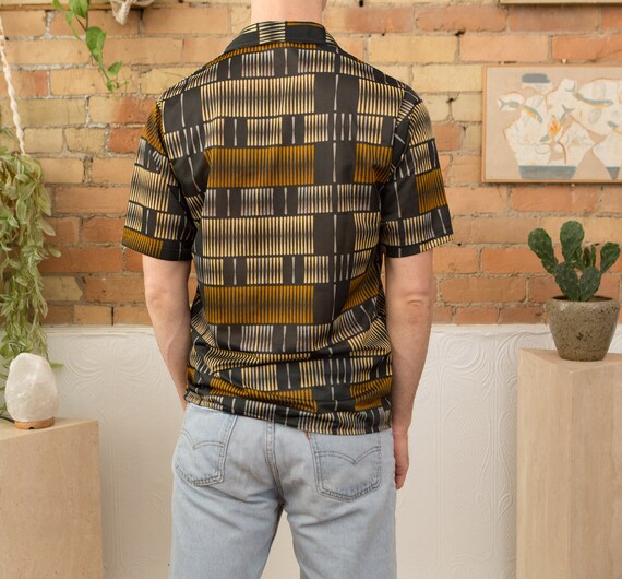 Vintage Abstract Shirt - 70's Medium Size Men's S… - image 5