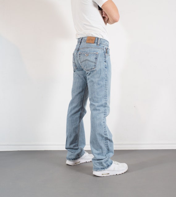 grey armani jeans