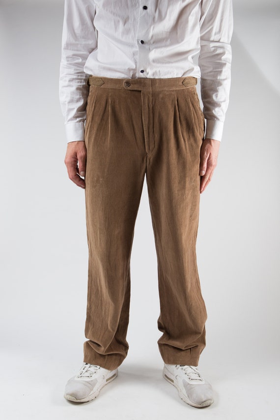 mocha corduroy pants