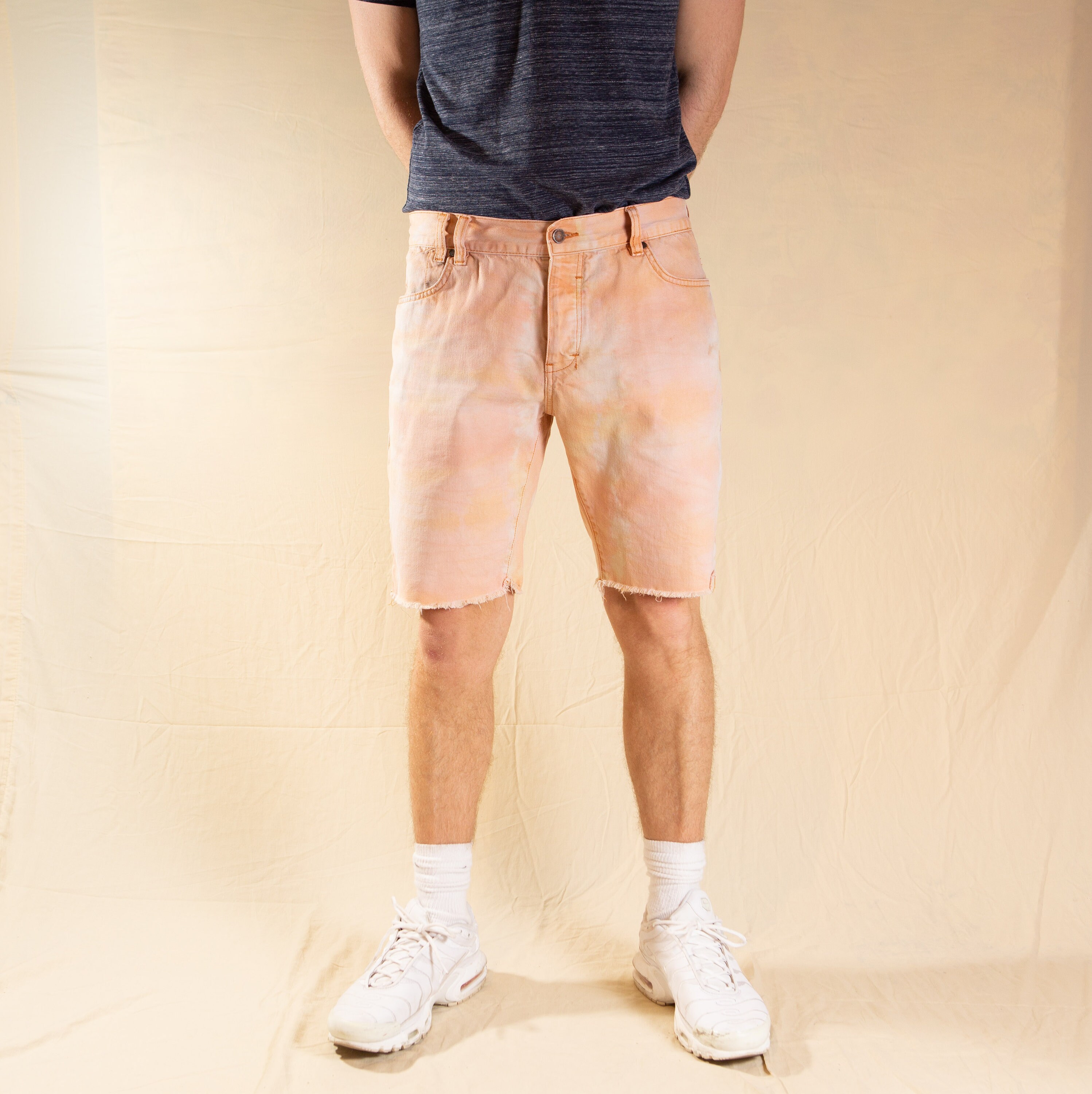 Tie-dye Denim Shorts Men's 34W 