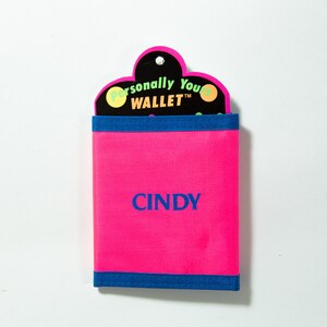 80's / 90's Neon Colorblock Wallet with Velcro Closure - Deadstock Vintage - Fresh Prince / Saved by the Bell Fashion - Gift for Cindy