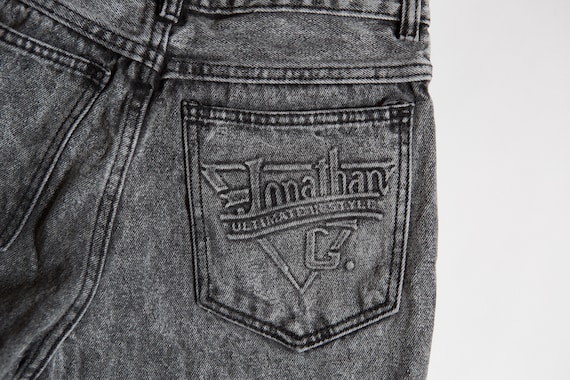Vintage Jonathan Jeans - 1980's W30" Faded Acid S… - image 10