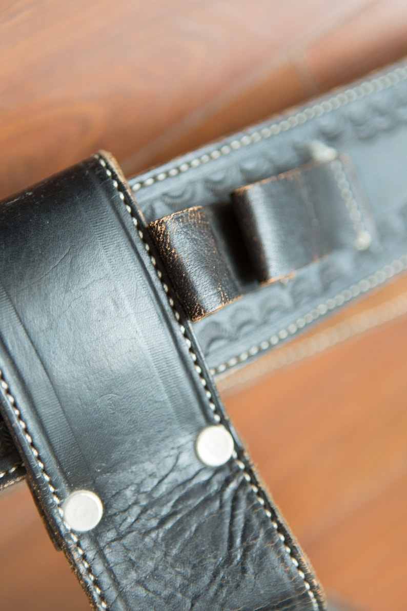 Vintage Tequila Holster Belt Gift for Him 100/% Agabe Tequila Mexico Black Leater Belt Nuestro Tiquela