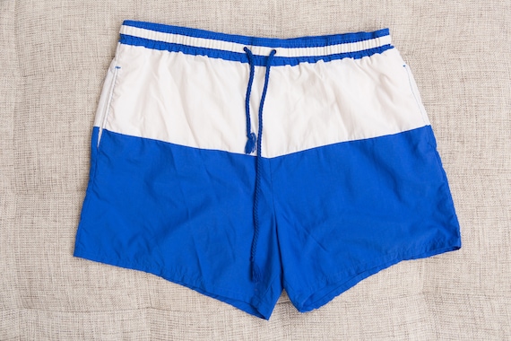 Vintage Swim Shorts - Large Size Retro Men's Surf
