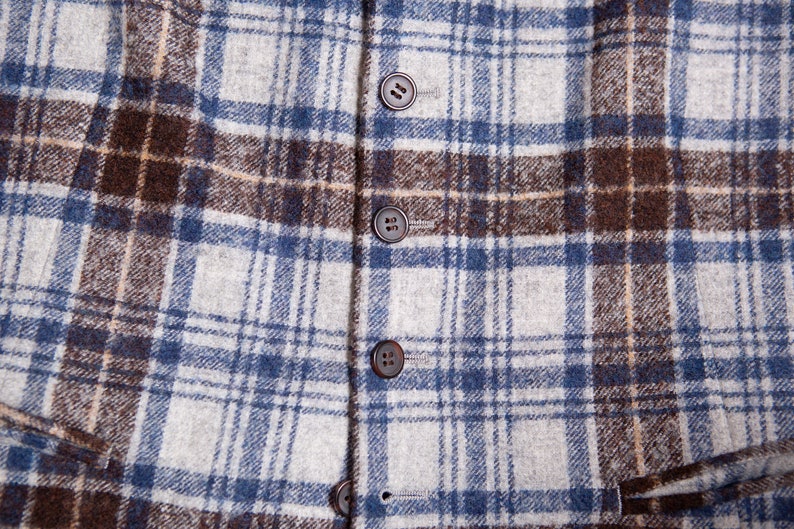 Alpaca Vest Icelandic Style Knit Geometric Knit Medium Size Wool Blend Button up Vest for Him or Her Scandinavian Fashion image 7
