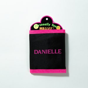 80's / 90's Neon Colorblock Wallet with Velcro Closure - Deadstock Vintage - Fresh Prince / Saved by the Bell Fashion - Gift for Danielle