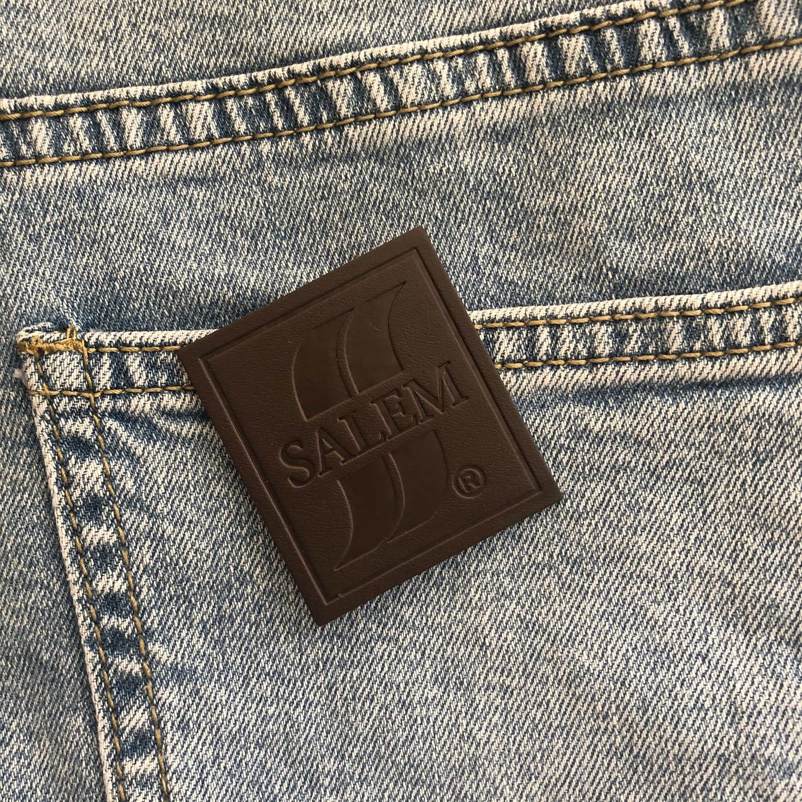 200 Faux Leather Patch, Leather Patch, Custom Faux Leather Patch, Personlized Leather Labels