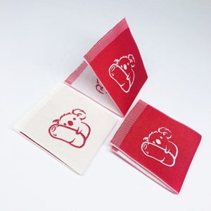 500 woven labels end fold finished, custom woven labels, woven labels custom, clothing labels, woven labels, custom woven clothing labels,