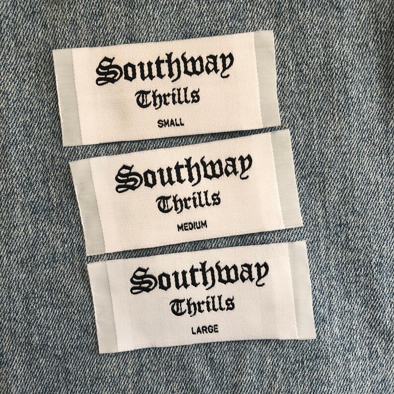 Custom Woven Fabric Label Damask Woven Labels Sew Woven Tags Custom Brand Label 300 Custom Woven Clothing Labels Custom Woven Tag