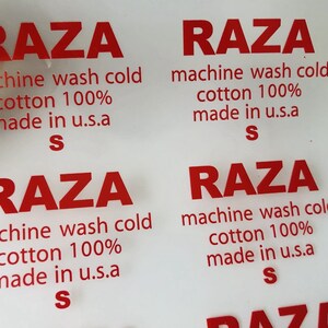 1000 Printed Label Heat Transfer Labels Custom Your Logo Heat Transfer Garment Washing Label For Clothing