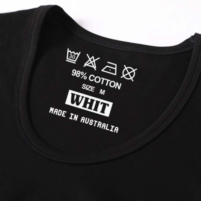 500 Tagless Clothing Labels,tagless Labels, Iron on Printed Labels