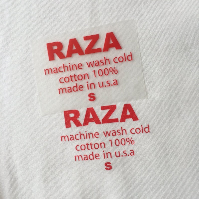 1000 Custom Heat Press Labels for Clothing Custom Heat Seal Etsy