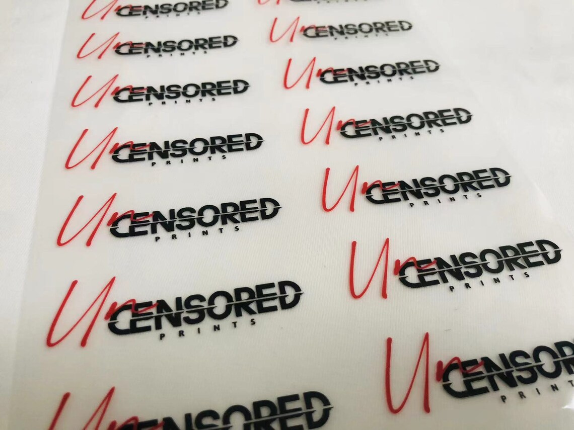 500 Custom Logo Heat Transfer Logo Iron on Heat Transfer Etsy