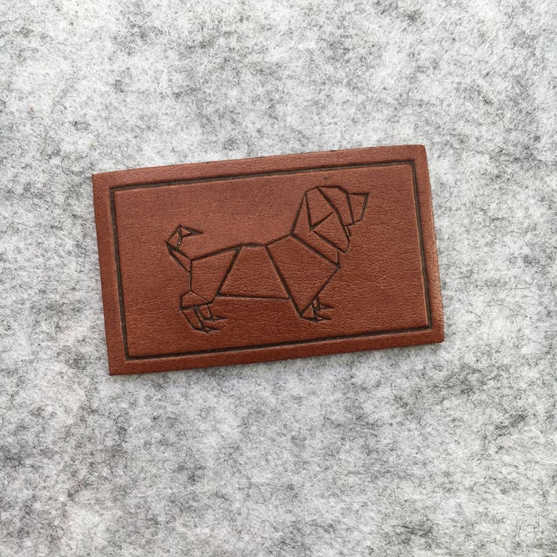 500 custom embossed leather label custom faux leather patch Etsy