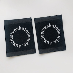 300 custom clothing labels, woven labels, custom woven label, clothing tags, fabric labels, sewing tags, hem labels
