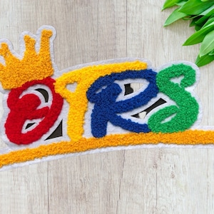Custom Chenille Patches, Iron On Custom Chenille, Varsity Letterman Patches for Hoodies T shirts Clothing