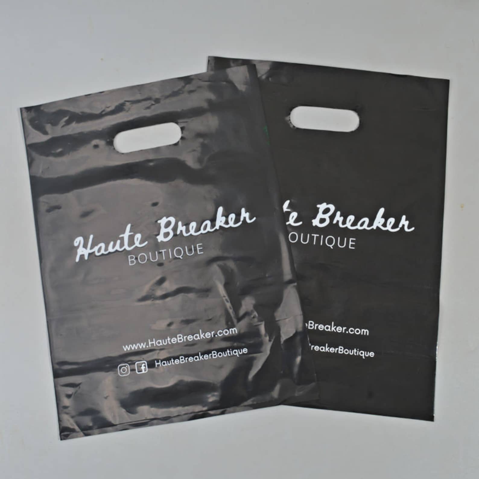 50500 Custom Shopping Bags With Logo for Boutique,personalized Plastic