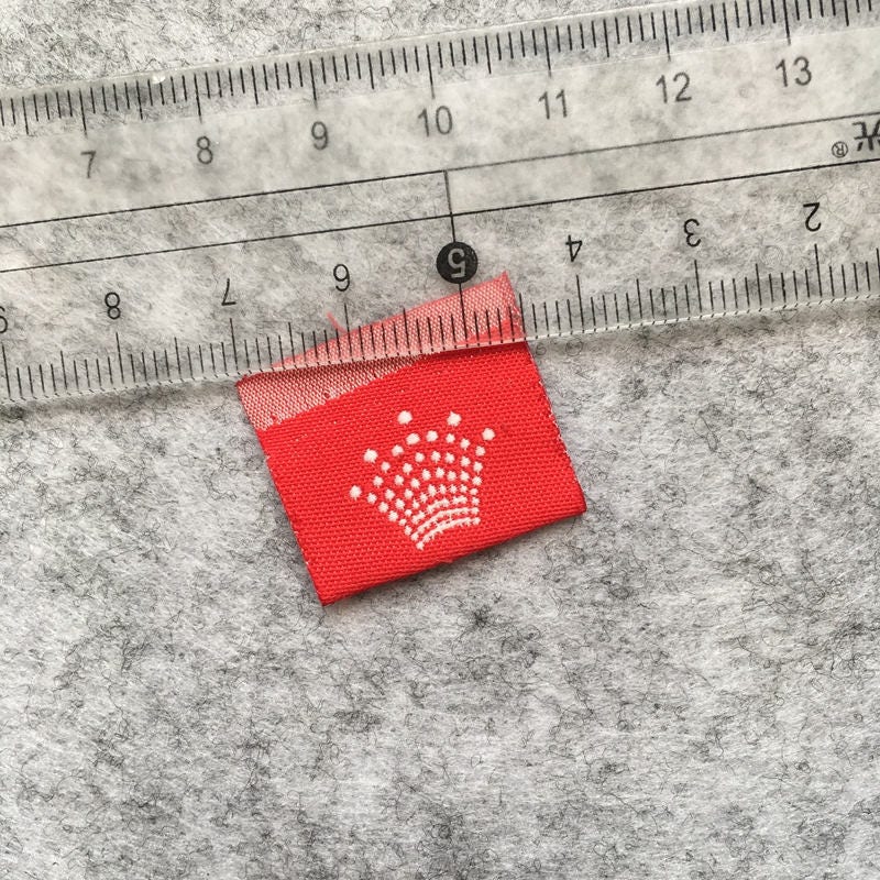 300 Woven Labels Center Fold Custom Woven Labels Woven Etsy