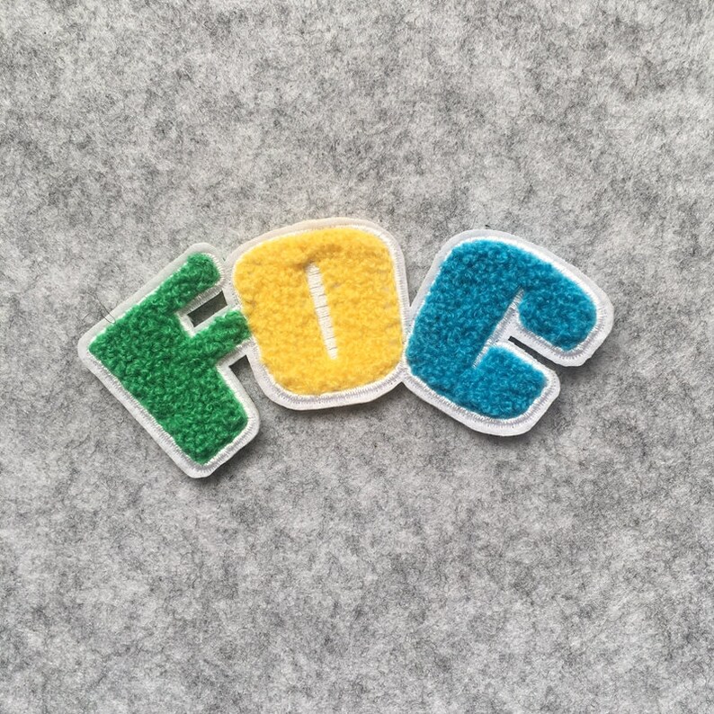 100 Custom Sew on Wholesale Letter Chenille Patches Custom Etsy