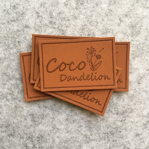 200 Pu Leather Label, Pu Leather Patches, Faux Leather Ptach, Pesonalized Leather Labels, Custom Logo Leather Labels, Embossed Leather Patch